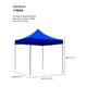 thumbnail image 5 of Carpa Toldo 3x3 Maca Gome Reforzada Plegable Lona Impermeable Jardín Gome 3 metros por 3 metros, 5 of 7
