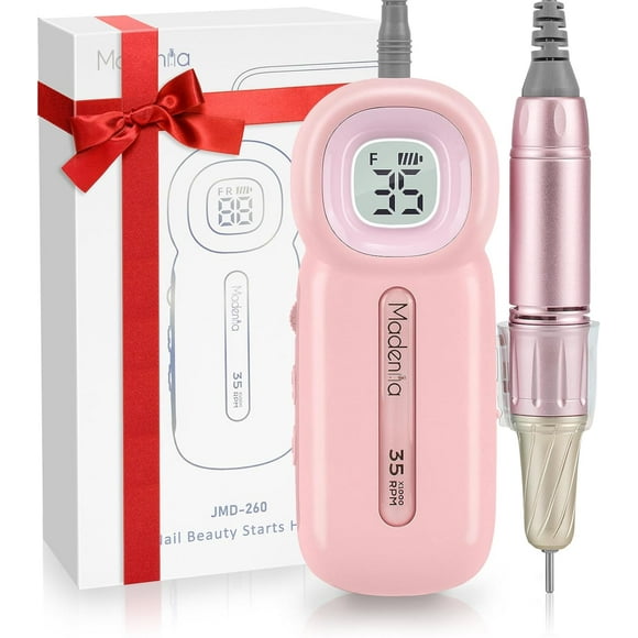 Rechargeable Electric Nail Drill Professional Portable E File Machine for Acrylic Gel Nails, Cordless Manicure Pedicure Polishing Tools