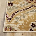 thumbnail image 3 of Superior Oriental Vintage Floral Damask Power-loom Indoor Area Rug, 2'x3', Camel, 3 of 5