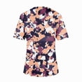 thumbnail image 3 of BDPORKAS Print Scrub Tops Women Cool Breathable Fabric Working Nurse Uniforms Cross V Neck Graphic Camo Print Easy Care Medical Scrubs Workwear with Pockets, 3 of 3