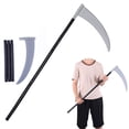 thumbnail image 2 of Halloween Prop Creative Simulated Axe Sickle Costume Prop Haunted House Prop, 2 of 8