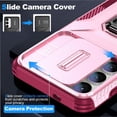 thumbnail image 3 of Funda para GANGXUN Samsung Galaxy S24 Plus - Soporte metálico, Función magnética, Rosa, 3 of 5