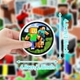 thumbnail image 4 of 50 Pieces Minercrafter Stickers Decals Set for Kids Adults, Waterproof Pixel Miner Crafting Gaming Stickers for Kid Game Reward,Water Bottles, Laptop Decor,Video Game(set B), 4 of 5