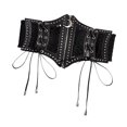 thumbnail image 2 of Cinturón corsé para mujer, cinturón negro para blusas largas, suéteres y camisetas, 2 of 9