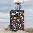 thumbnail image 4 of Uemuo Paw And Bones Printed Washable Luggage Cover - Fashion Suitcase Protector Fits 18-32 Inch Luggage -X-Large, 4 of 9