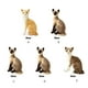 thumbnail image 4 of Vogacara Peluches con expresiones realistas, peluches coleccionables para niños, hechos con cuidado Animales de peluche y juguetes de peluche gato siames 20 cm 0.1 kg, 4 of 6