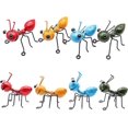 thumbnail image 4 of Hormiga de Metal, grupo de 4 colores, lindo insecto para colgar, arte de pared, decoración de césped y jardín, esculturas de pared para interiores y exteriores Rojo Verde Cocina, Decoración y Otros, 4 of 5