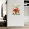 thumbnail image 4 of Red Poppy Flower Wall Art Poppy Floral Pictures Wall Decor Rustic Poppy Painting Canvas Prints Modern Framed Artwork Decor for Bathroom Bedroom Kitchen Living Room 12"x16", 4 of 6