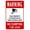 Warning Sign 3, variant on No Dumpster Diving (Area Under Video Surveillance) Warning Sign, Prohibition Security Metal Sign - 8"x12" Custom Caution Decor for Business Home Road Yard Garage Street Wall