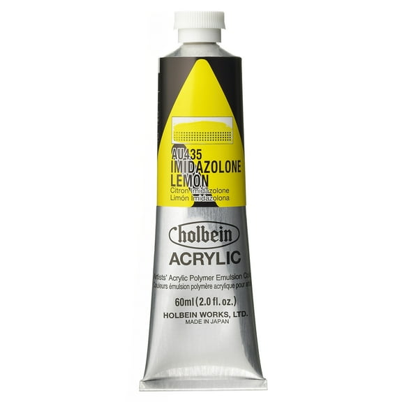 Holbein Artist Heavy Body Acrylic Color, 60ml, Imidazolone Lemon