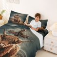 thumbnail image 3 of jejeloiu Rustic Highland Cow Full Size Sheets Kids,Western Print Bed Sheets,4 Pieces, 3 of 6