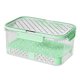 thumbnail image 2 of Contenedores de almacenamiento de frutas para nevera, caja de almacenamiento de alimentos con asa de tapa, caja de refrigerios, ahorro hermético de Verde, 2 of 8