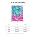 thumbnail image 5 of PHELIKA Colorful Mermaid Scales 01 All Season Soft Throw Blanket Lightweight Flannel Fleece Blankets 50"x40", 5 of 8