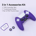 thumbnail image 6 of GeekShare Cat Paw Silicone Cover Case for PS5 DualSense Controller, Purple, 6 of 7