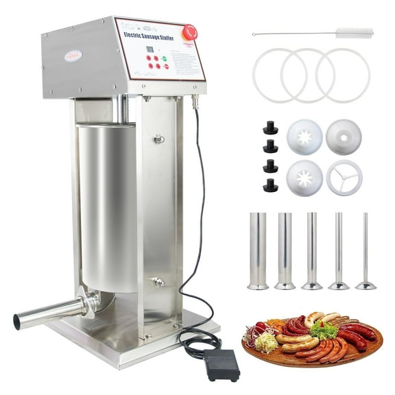 Hakka 22LB Electric Sausage Stuffer Stainless Steel and Vertical Commercial Sausage Maker