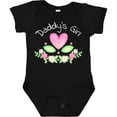 thumbnail image 3 of Inktastic Daddy's Girl- Heart Flowers Girls Baby Bodysuit, 3 of 5