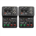 thumbnail image 5 of 2X Tarjeta de Sonido Q-12 Mezclador de Audio Placa de Sonido Consola Interfaz de de Escritorio 4 Canales 48V Potencia Estéreo Tarjeta de Sonido para Ordenador, 5 of 5