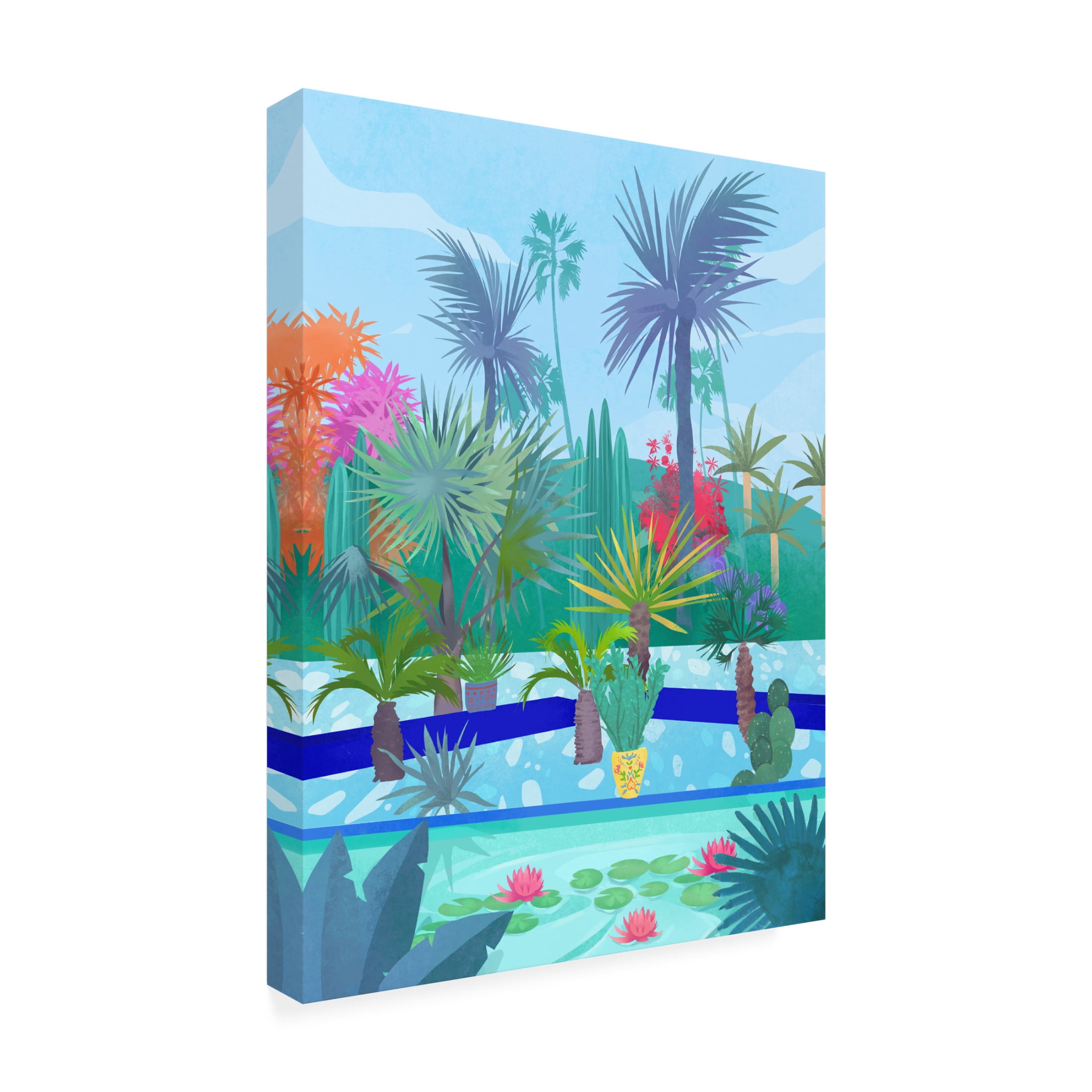 Trademark Fine Art Petra Lizde Moroccan Garden Canvas Wall Art