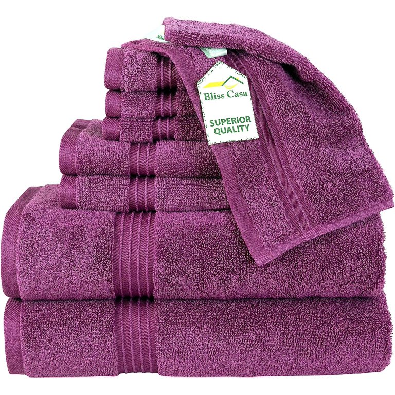 Bliss Casa Large Hand Towels 16 x 28 Inch (4 Pack) - 600 GSM 100% Cotton  Quick Drying Highly Absorbent Towels - Soft Hotel Quality for Bath, Gym and