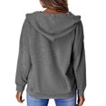 thumbnail image 3 of Top de manga larga, sudadera de manga larga para mujer, sudadera con capucha para mujer, sudadera con capucha de manga larga para mujer, funcionalidad versátil, 3 of 6
