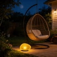 thumbnail image 5 of 1 Pcs Solar Glass Garden Pebbles Outdoor, Decorative Rock Lights for Pathway and Yard Decor, Glowing Stones for Outdoor Landscape Lighting, Waterproof Solar Garden Pebbles (Yellow), 5 of 5