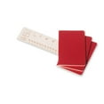 thumbnail image 3 of Moleskine Cahier Pocket Journal, 3.5" x 5.5", Ruled, Cranberry Red, 3 of 5