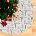 thumbnail image 5 of FMSHPON Paris Eiffel Tower Sheep Xmas Christmas Tree Skirt Stand Mat for Holiday Party Decoration Indoor Outdoor 36 inches, 5 of 6