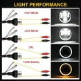 thumbnail image 3 of 4pcs 5-3/4" LED Headlight Halo DRL Hi/Lo Beam FIts For Chevy Chevelle Impala GMC, 3 of 6