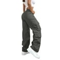 thumbnail image 5 of Womens Travel Pants High-Waisted Cargo Hiking Pants With 6 Pockets Cool Silk Cotton Fabric Stretchy Baggy Hand Wash For Outdoor Hiking 3Xl Pants For Women, 5 of 7