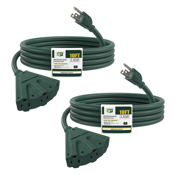 Cable de extensión para exteriores EP, paquete de 2 m con 3 salidas 16/3 SJTW