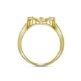 thumbnail image 2 of FB Jewels 10kt Yellow Gold Womens Round Diamond Butterfly Bug Cluster Ring 1/12 Cttw, 2 of 2
