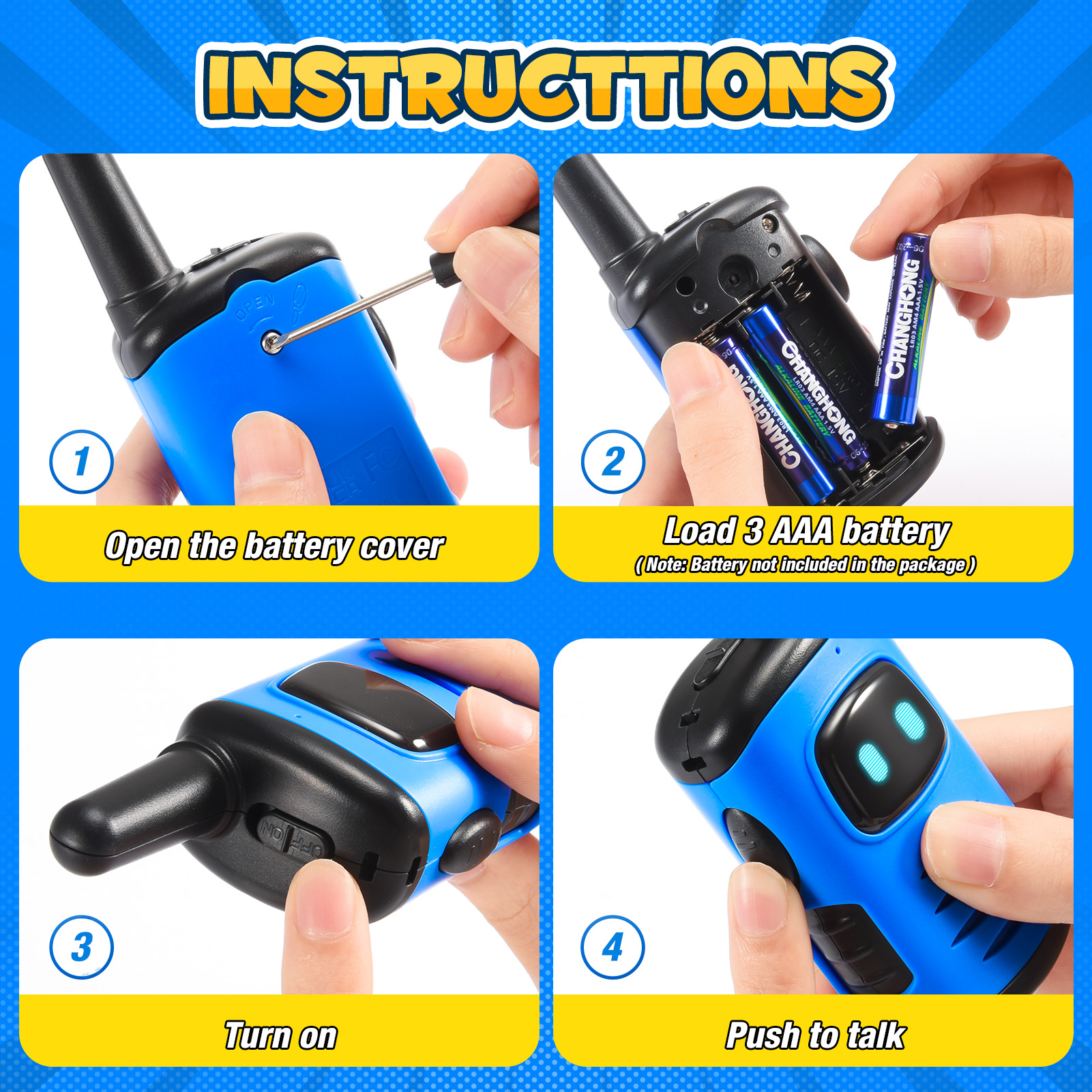 ATOPDREAM Mini Robot Walkie Talkies photo 6