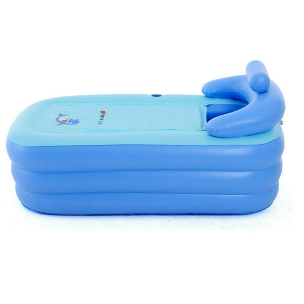 Oukaning Inflatable Portable Bath Tub Adult Foldable Free Standing Bathtub For Adult Spa