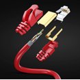 thumbnail image 2 of Cat 7 Ethernet Cable 25 ft - High-Speed Cat7 Internet & Network LAN Patch Cables, RJ45 Connectors - Perfect for Gaming, Streaming, and More (Red), 2 of 7