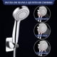 thumbnail image 5 of Regaderas Para Baño, Regadera Lluvia Fija+Ducha De Mano, Cabezal De Ducha, Con Manguera 1.5M,3 Modos Ajustable, Aumentar La Presión Del Agua, Ángulo Ajustable,Regadera Alta Presion, Fácil De Instalar, 5 of 8
