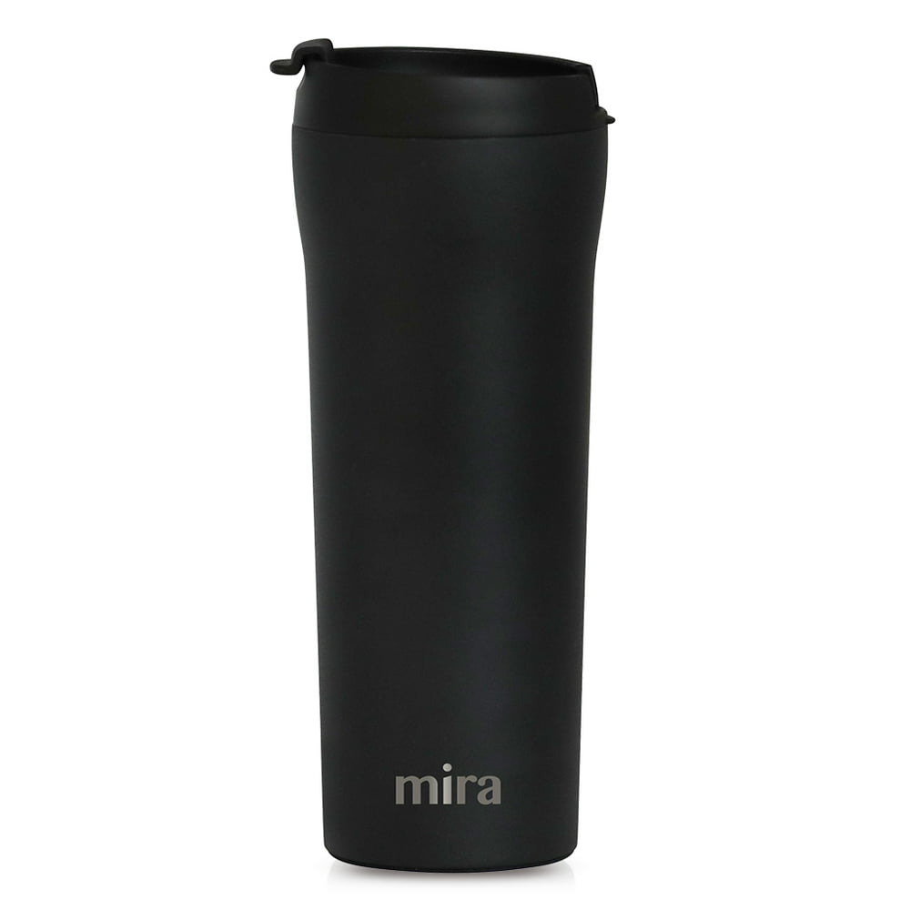 MIRA Stainless Steel Insulated Travel Car Mug Spill Proof Flip Lid