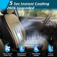 thumbnail image 2 of Paffenery Cooling and Heated Seat Cover Front Seat, 12V-24V Ventilated Cooling Car Seat Cushion, Cooled Seat Cover for Car SUV Truck Universal Fit, Fashion Beige, 2 of 20