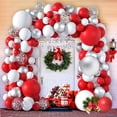 thumbnail image 2 of Jinsinto Kit Arche de Ballons de Noël Kit Guirlande de Ballons Rouges et Blancs avec Boîte Cadeau Ballons Joyeux Noël Ballons en Aluminium, 2 of 5
