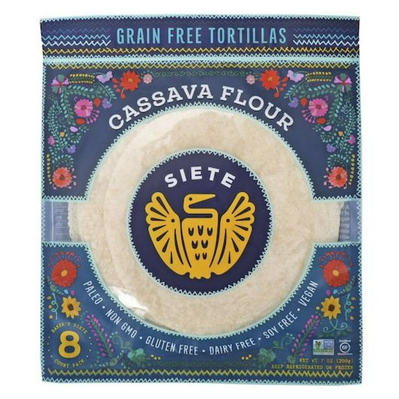 Siete Cassava Flour Tortilla, 7 Ounce -- 12 per case