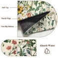 thumbnail image 6 of 6'x9' Area Rugs, Botanical Print Indoor Outdoor Area Rug for Living Room Bedroom, Vintage Plants Herbs Fruit Flower Washable Bathroom Rugs Kitchen Floor Carpet Mats Home Decor Aesthetic, 6 of 8