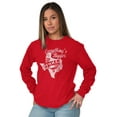 thumbnail image 3 of Texas Everything's Bigger State Shape Long Sleeve TShirt Men Women Brisco Brands X, 3 of 6
