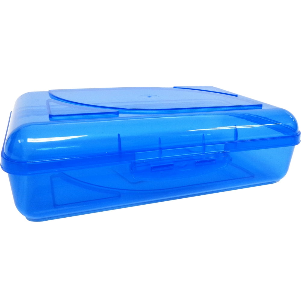 CraZArt School Quality Stackable New Pencil Box, Blue