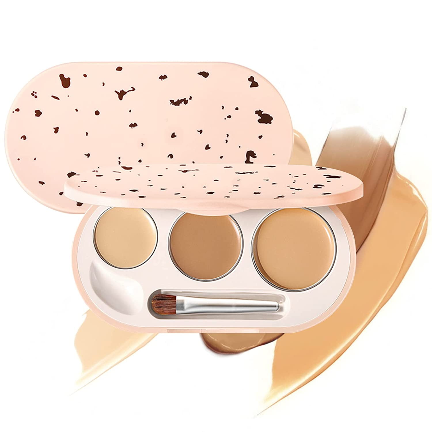 3 Colors Concealer Contour Palette,Cream Concealer Contour and