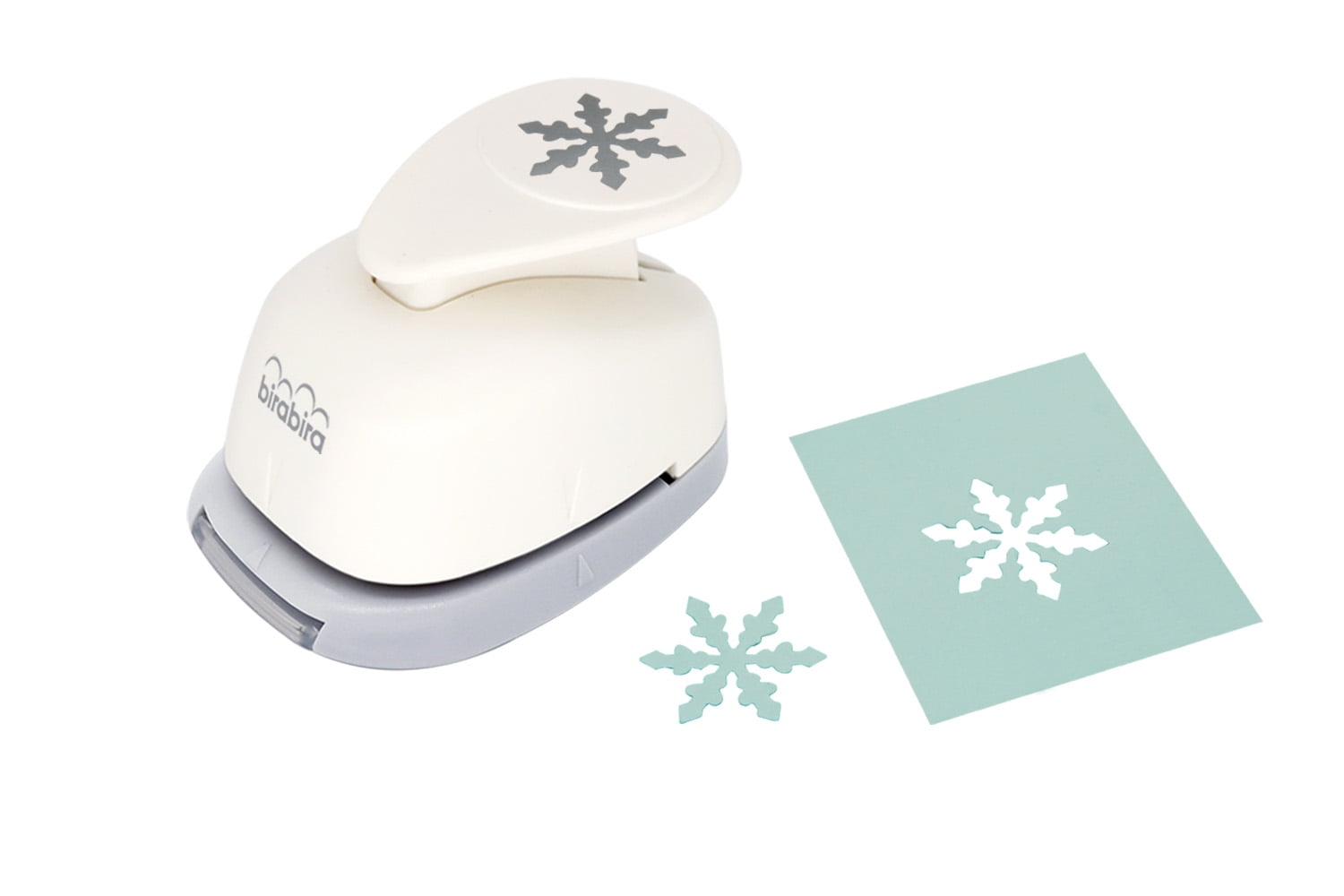Bira Craft 1 inch Snowflake 5 Shape, Christmas Punch, Lever Action Craft Punch for Paper Crafting Scrapbooking