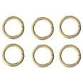thumbnail image 1 of 6 uds Anillos redondos de resorte BLESIY mosquetón redondo cierre de abrazadera accesorio DIY Clip a presión de aleación gancho a presión oro anillos tóricos de puerta de resorte, 1 of 8