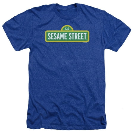 Sesame Street - Logo - Heather Short Sleeve Shirt - Large