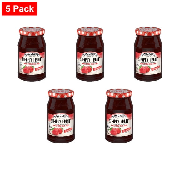 Smuckers Simply Fruit Strawberry Fruit Spread 10 oz - 5 Pack