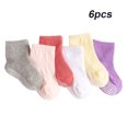 thumbnail image 3 of Sonducket 6 piezas de medias para niños calcetines tobilleros antideslizantes con manguera de buena elasticidad con accesorios de diseño de puntos para Medias chica mediana 14-16 Sonducket AP009062-55B, 3 of 6