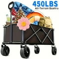 thumbnail image 2 of Brandon Super Garden Wagon, 300-450lbs Capacity, Heavy-Duty with All Terrain Wheels, 2 of 7