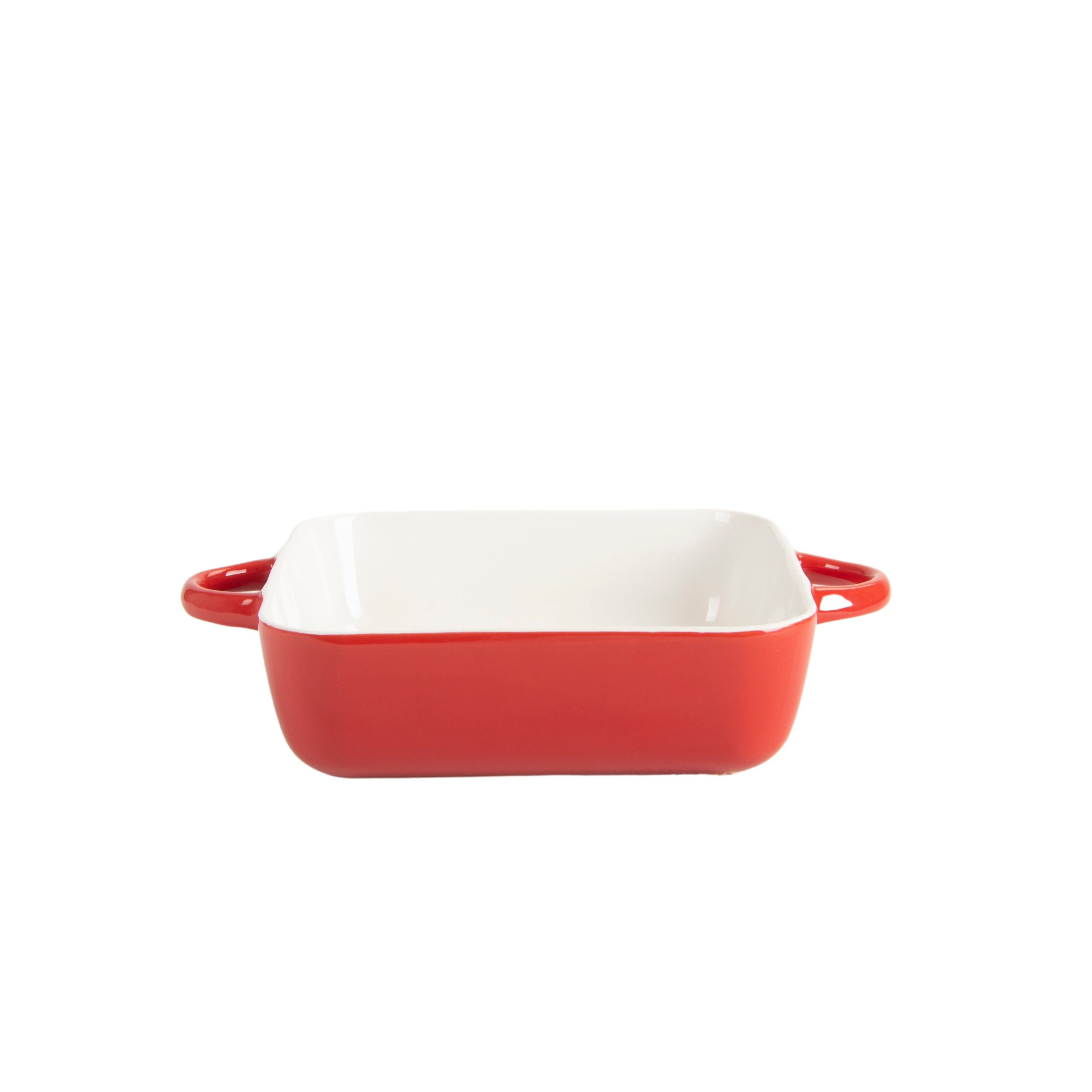 10 Strawberry Street Sienna Square 10" and 8" Stoneware Bakeware Set of 2, Red